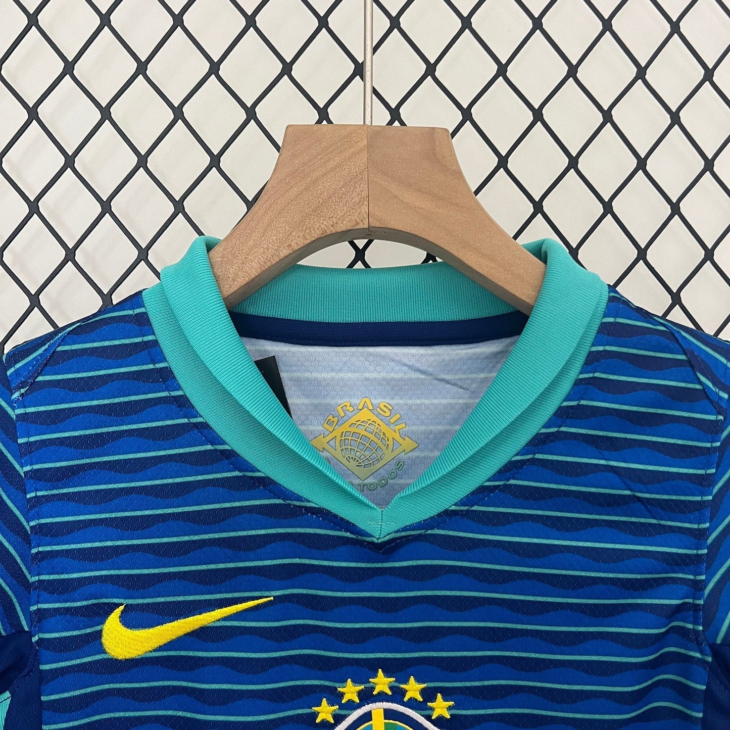 Brazil Away Retro Kids Kit 2024