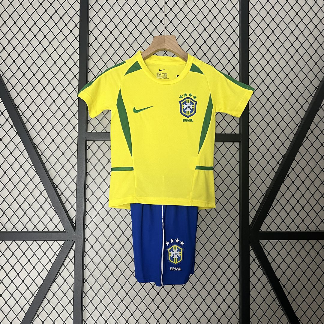 Brazil Home Retro Kids Kit 2002
