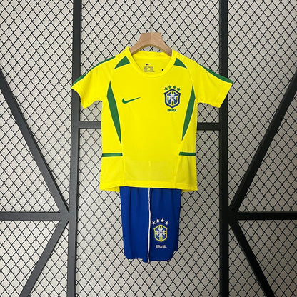 Brazil Home Retro Kids Kit 2002