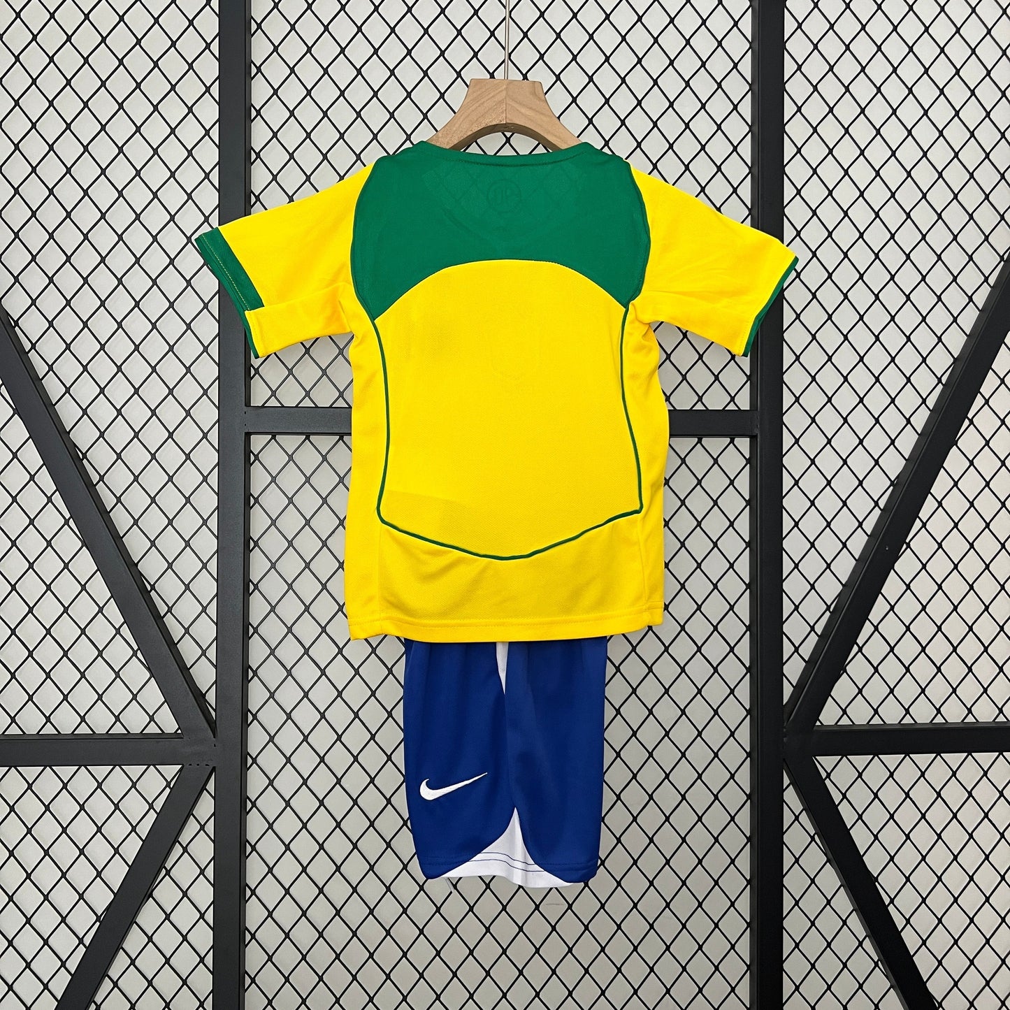Brazil Away Retro Kids Kit 2004