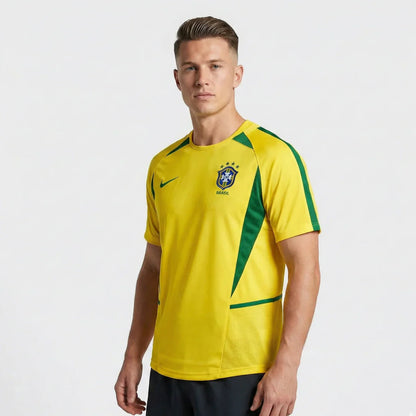 Brazil 2002 I Home Jersey - Retro Version
