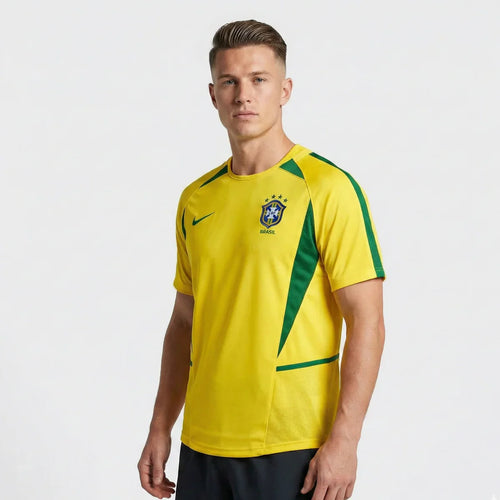 Brazil 2002 I Home Jersey - Retro Version