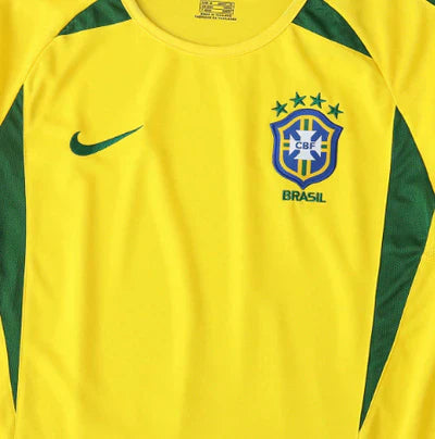 Brazil 2002 I Home Jersey - Retro Version